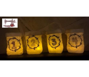 Stickdatei - Adventskränze